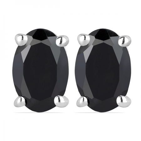 Cercei argint Tereza, 925, cu onix negru - EVA0024 [0]