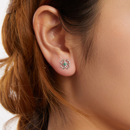 Cercei argint Trifoi cu Patru Foi [8]