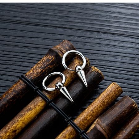 Cercei din inox cu conuri [5]