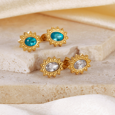 Cercei inox Blue Diamond [9]