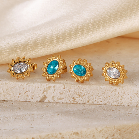 Cercei inox Blue Diamond [7]