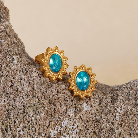 Cercei inox Blue Diamond [2]