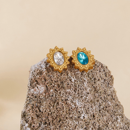 Cercei inox Blue Diamond [10]