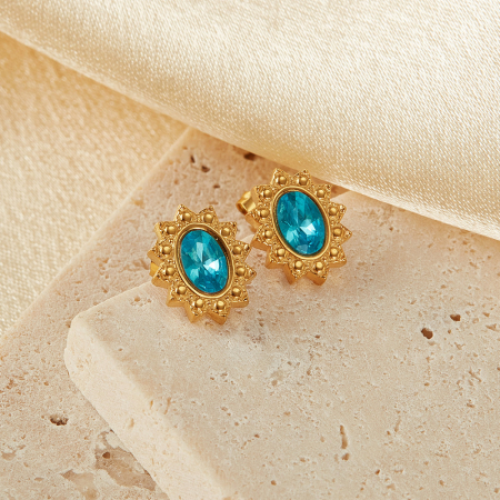 Cercei inox Blue Diamond [6]