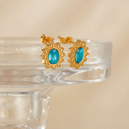 Cercei inox Blue Diamond [4]