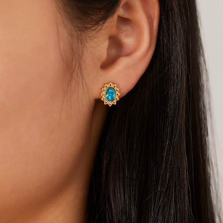 Cercei inox Blue Diamond [3]