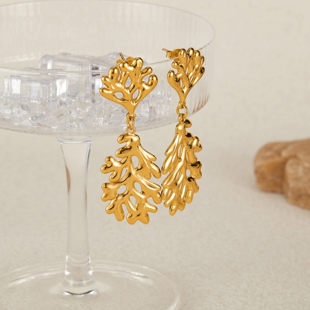 Cercei inox coral [6]