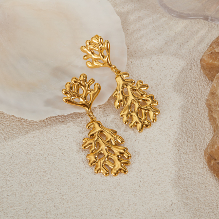 Cercei inox coral [8]