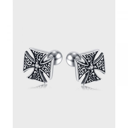 Cercei inox cruce malteza [12]