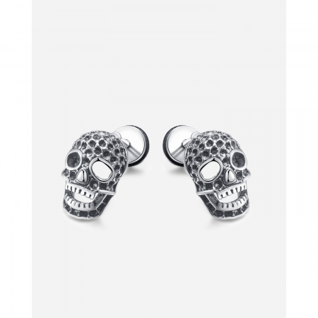 Cercei inox cu cranii [7]