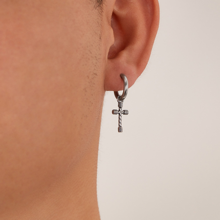 Cercei inox cu cruciulite [10]