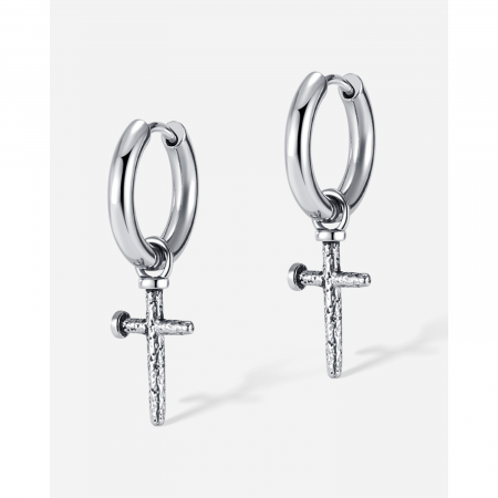 Cercei inox cu cruciulite [7]
