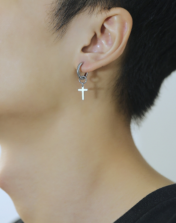Cercei inox cu cruciulite [3]
