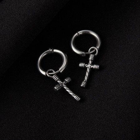 Cercei inox cu cruciulite [9]