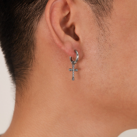 Cercei inox cu cruciulite [14]