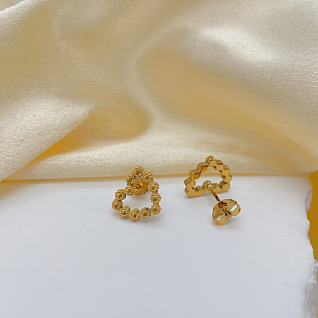 Cercei inox cu inimioare [3]