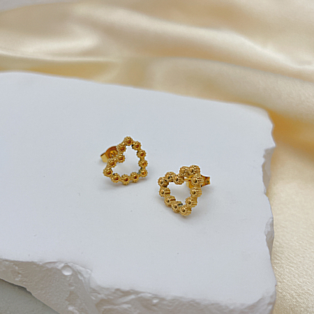 Cercei inox cu inimioare [6]