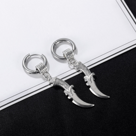 Cercei inox cu pumnal [7]