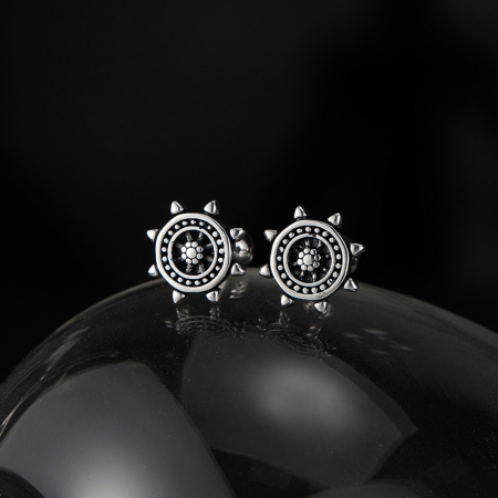 Cercei inox cu timona [4]