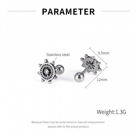 Cercei inox cu timona [12]
