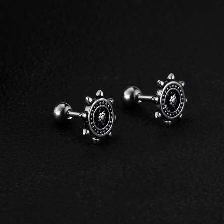 Cercei inox cu timona [6]