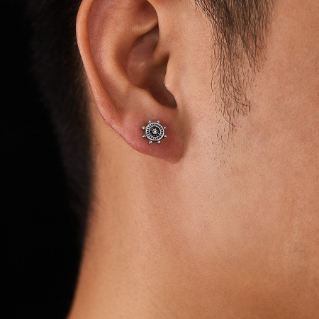 Cercei inox cu timona [14]