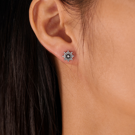 Cercei inox cu timona [11]