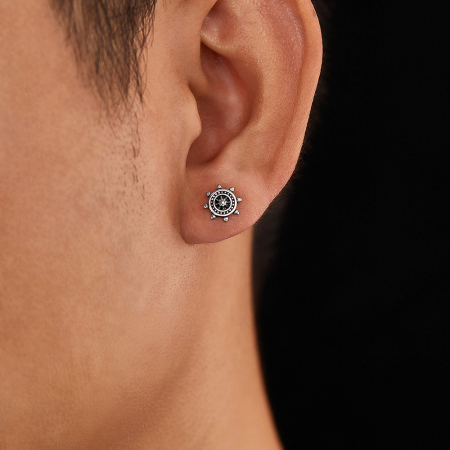 Cercei inox cu timona [5]