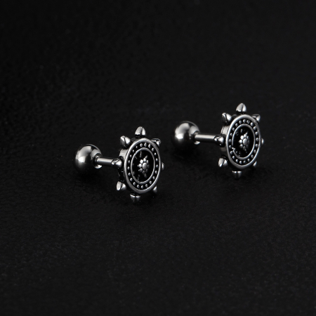 Cercei inox cu timona [9]