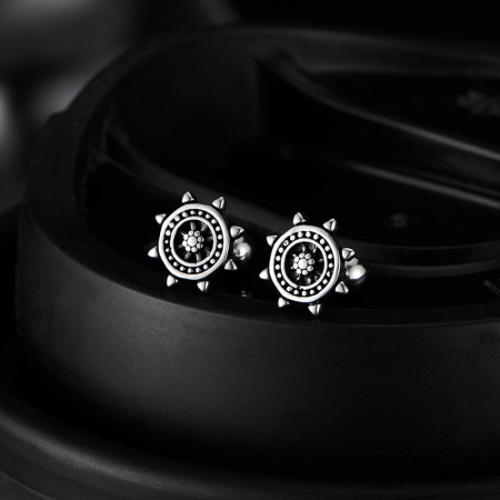 Cercei inox cu timona [2]