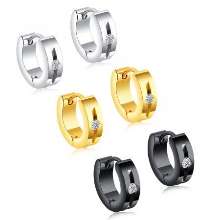 Cercei inox cu zirconiu [7]