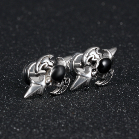 Cercei inox cu zirconiu [3]