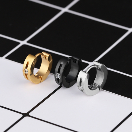 Cercei inox cu zirconiu [6]