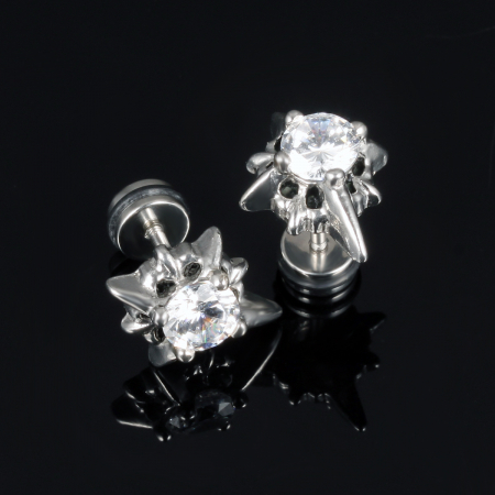 Cercei inox cu zirconiu [1]