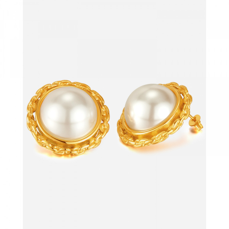 Cercei inox eleganti cu perle [7]