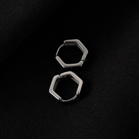 Cercei inox geometrici [4]