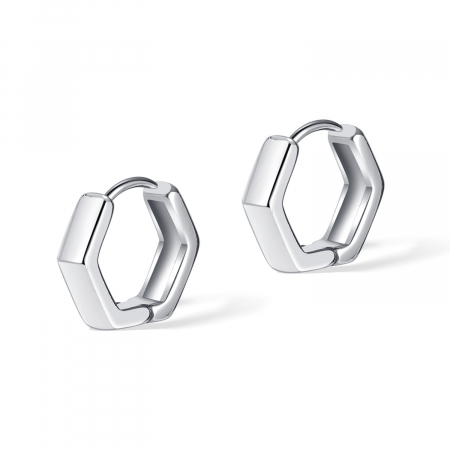 Cercei inox geometrici