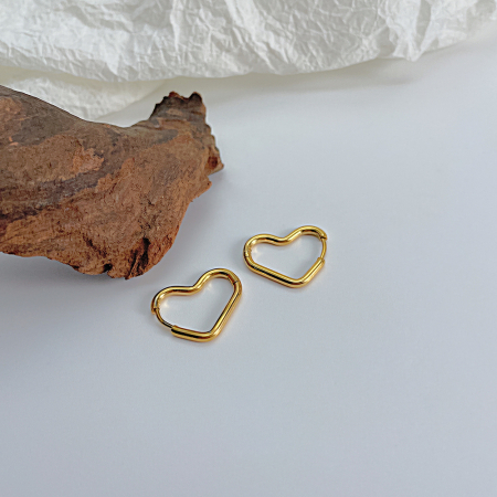 Cercei inox inimioare [4]