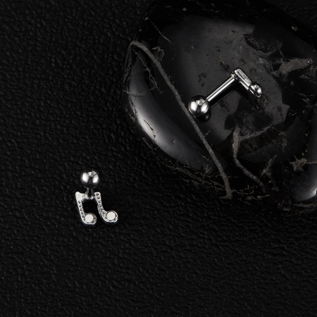 Cercei inox note muzicale [7]