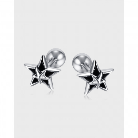 Cercei inox pentagrama [9]