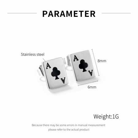 Cercei inox poker [5]