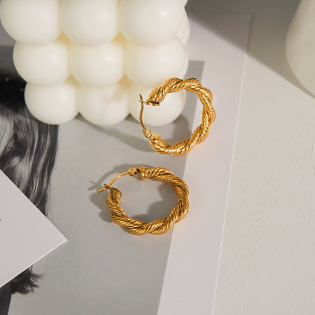 Cercei inox rasuciti  [13]