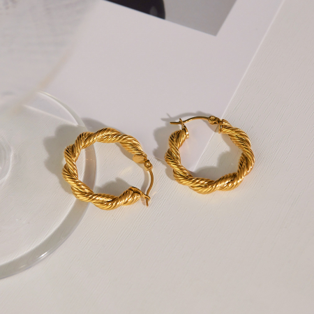 Cercei inox rasuciti  [8]