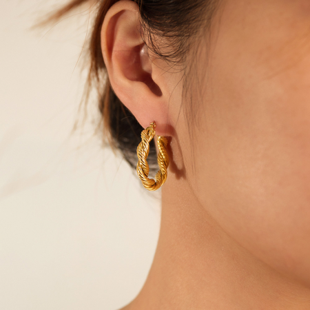 Cercei inox rasuciti  [3]