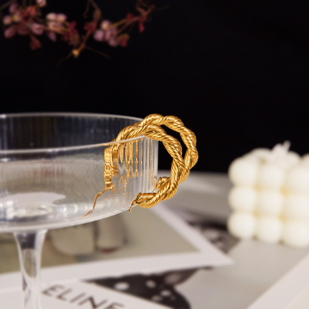 Cercei inox rasuciti  [2]