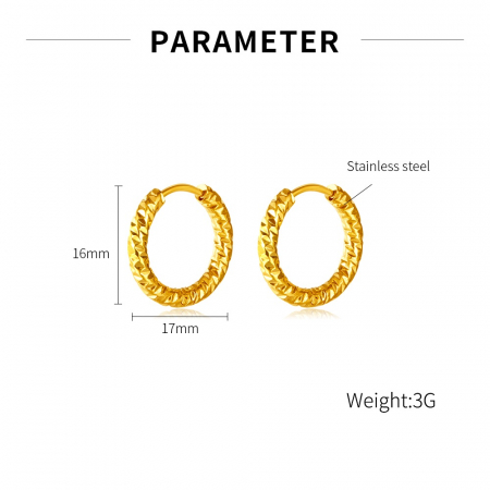 Cercei inox rotunzi [6]