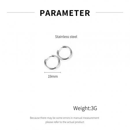 Cercei inox rotunzi cu zirconii [4]