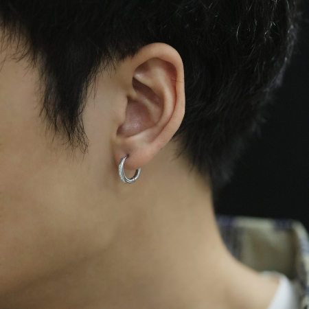 Cercei inox rotunzi cu zirconii [1]