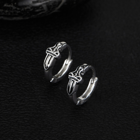 Cercei inox sabie [8]