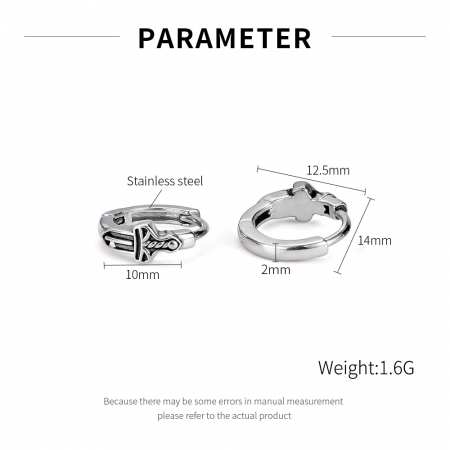 Cercei inox sabie [12]